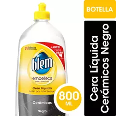 BLEM PORCELANATO 800ML - CERA LÍQUIDA NEGRO