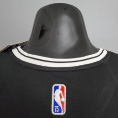 75 ANOS - Camisa Brooklyn Nets Silk - Irving 11, Durant 7, Harden 13 na internet