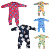 Pijama Bebê Soft Manga Longa Macacão Estampado Inverno Quentinho Formas Dinossauro Dados - 7090B
