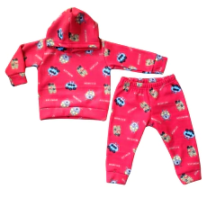 Pijama Infantil manga longa Soft com Capuz Conjunto Estampado Inverno - 9104 - loja online