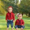 Kit 2 Peças sendo 1 Body Suedine com Capuz e 1 Calça Jeans - 9008 - comprar online
