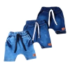 Kit 3 Bermuda Shorts Jeans Bebê Infantil Menino com Elastano - 8049