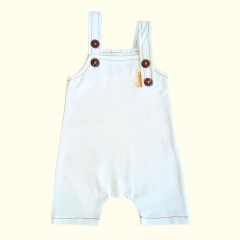 Jardineira Infantil Jeans Saruel com Botões em Madeira Fashionista - 9006