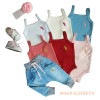 Body Regata Bebê Feminino Suedine com Bordado - 4089