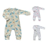 Pijama Macacão Infantil Suedine Manga Longa com Zíper 7032/3/4