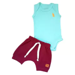 Kit 6 Peças Body Bebê + Shorts Saída Maternidade Enxoval - 9027 - comprar online