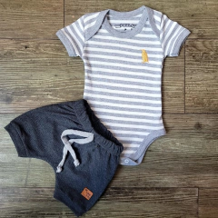 Kit 6 Peças Body Bebê + Shorts Saída Maternidade Enxoval - 9027 - comprar online