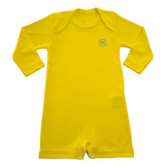 Macacão Curto Bebê Manga Longa Proteção Solar Uv50+ Praia Piscina - 4159