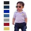 Camiseta Roupa Bebê Gola Polo Piquet e Infantil com Bordado - 5010
