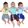 Kit 6 Peças Body Bebê + Shorts Saída Maternidade Enxoval - 9027
