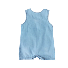 Macacão Jeans Regata Curto Bebê e Infantil kit 3 PÇS Jeans - 3024 - Patrulha Street - Moda Bebê e Infantil