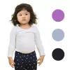 Camiseta Básica Manga Longa 4 ao 8 Blusa Infantil Criança - 6055