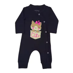 Kit 3 Peças Macacão Pijama Roupa de Bebê Enxoval Maternidade - 9016F - Patrulha Street - Moda Bebê e Infantil