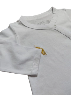 Pijama Bebê em Malha Manga Longa Macacão com Fechamento em Botões - 7091 - loja online