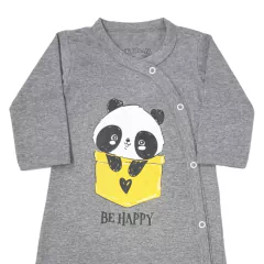 Kit 3 Peças Macacão Pijama Roupa de Bebê Enxoval Maternidade - 9016F - comprar online