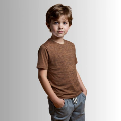 KIT 5 Camiseta Básica Unissex Infantil e Juvenil Futebol Academia Treino Passeio - 6061