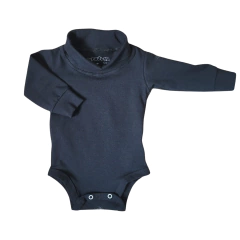 Kit 3 Body de Bebê Manga Longa Gola Alta Roupa de Menina Menino - 9051 na internet