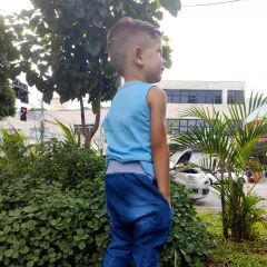 Imagem do Regata Infantil Básica em Algodão com Bordado 1 a 3 Anos - 6049