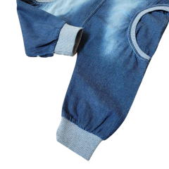 Jardineira Macacão Jeans Longa com Bolsos Bebê e Infantil - 2000 na internet