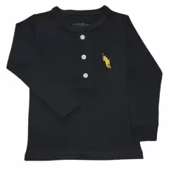 Imagem do Kit 2 Peças Camiseta Manga Longa com Botões e Calça Jeans Saruel - 9015