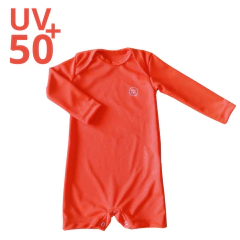 Macacão Curto Bebê Manga Longa Proteção Solar UV50 Praia Piscina -4159 - comprar online