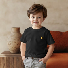Camiseta Infantil 1 ao 3 Básica Manga Curta com Bordado - 6046 na internet