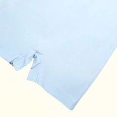 Macacão Curto Bebê e Infantil Jeans Romper com Bordado Fashionista - 3001 - comprar online
