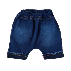 Kit 3 Bermuda Shorts Jeans Bebê Infantil Menino com Elastano - 8049 - Patrulha Street - Moda Bebê e Infantil