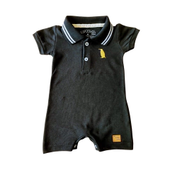 Macacão Curto Bebê Menino Romper com um lindo Bordado Luxo - 3012 na internet