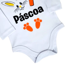 KIT 3 Body Páscoa Bebê Coelho Temático Menino Menina - 4192 - loja online