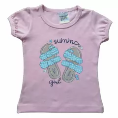 ​Conjunto Menina com 2 peças Blusinha Estampada e Short - 9025 - comprar online