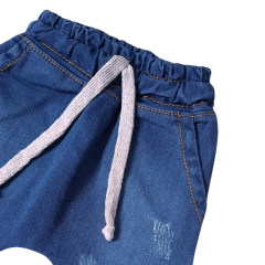 Imagem do Kit 3 Bermuda Shorts Jeans Bebê Infantil Menino com Elastano - 8049