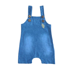 Jardineira Infantil Jeans Saruel com Botões em Madeira Fashionista - 9006 - loja online