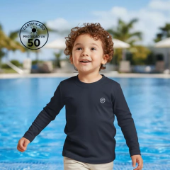 Camiseta Proteção Solar Uv50+ Praia Piscina Térmica Infantil Verão - 6048 - loja online