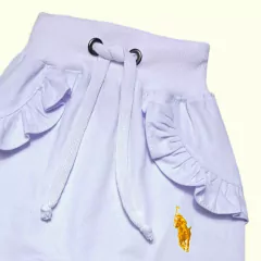 Calça Jeans Bebê Menina com Frufru Moda Blogueirinha - 8040 - Patrulha Street - Moda Bebê e Infantil