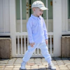 Calça Jeans Bebê Infantil Roupa de Batizado Ano Novo - 8042