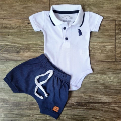 Kit 6 Peças Body Bebê + Shorts Saída Maternidade Enxoval - 9027 - loja online