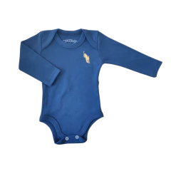Kit 4 Body Bebê Manga Longa Básico Malha Suedine 100% Algodão Bordado - 4041 na internet