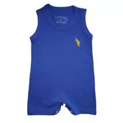 Imagem do Macacão Curto Infantil Regata Unissex com Bordado 1 / 2 e 3 Anos - 3009