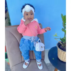 Calça Jeans Bebê e Infantil Menino Menina com Bolsos e Punho - 8036 - Patrulha Street - Moda Bebê e Infantil