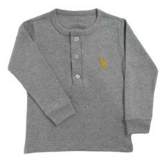 Kit 2 Peças Camiseta Manga Longa com Botões e Calça Jeans Saruel - 9015 na internet