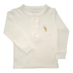 Kit 2 Peças Camiseta Manga Longa com Botões e Calça Jeans Saruel - 9015