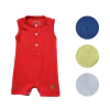 Macacão Curto para Bebê com abertura frontal Romper Regata - 4158