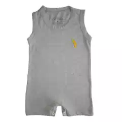Macacão Curto Infantil Regata Unissex com Bordado 1 / 2 e 3 Anos - 3009 - comprar online