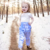 Calça Jeans Bebê Menina com Babado Moda Blogueirinha - 8047