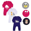 Kit 3 Peças Macacão Pijama Roupa Bebê Enxoval Maternidade - 9016F