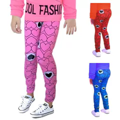 Calça Legging 4 ao 8 Menina Infantil Juvenil Criança Estampada - 8043