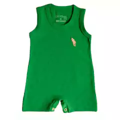 Macacão Curto Infantil Regata Unissex com Bordado 1 / 2 e 3 Anos - 3009 - Patrulha Street - Moda Bebê e Infantil