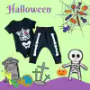 Conjunto Halloween Esqueleto Body e Calça Temático - 4178