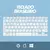 Teclado Sem Fio Bluetooth Recarregável Com Mouse - ROXO - loja online